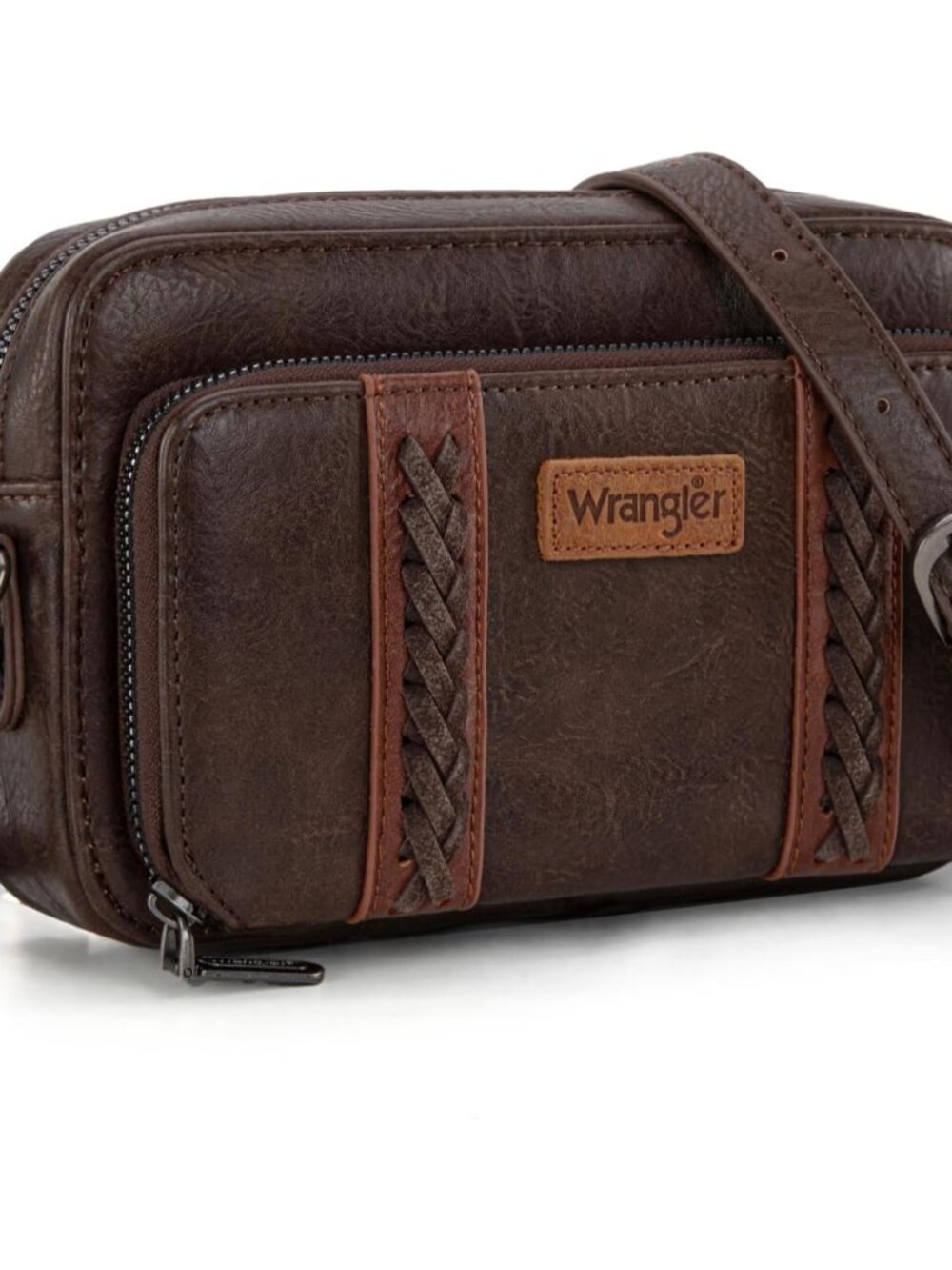 Wrangler Crossbody Bag for Women Shoulder Purse Small Multi Pocket Crossover Bag